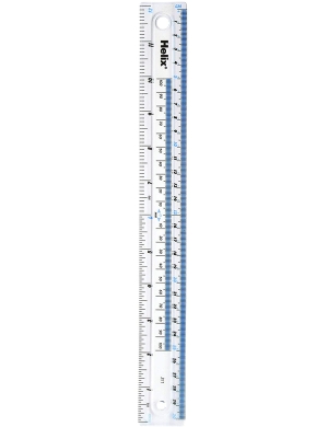 Helix Clear J11100 Ruler 30cm